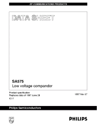 Datasheet SA575ADK manufacturer Philips