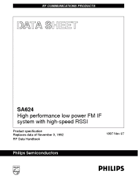 Datasheet SA624D manufacturer Philips