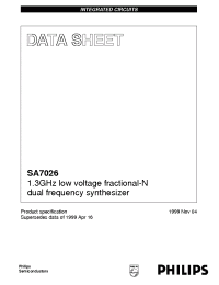 Datasheet SA7026DH manufacturer Philips