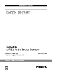 Datasheet SAA2500 manufacturer Philips