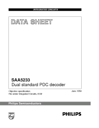 Datasheet SAA5233P manufacturer Philips