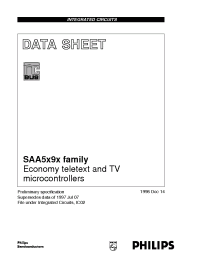 Datasheet SAA5290ZP/NV manufacturer Philips