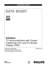 Datasheet SAA5540PS manufacturer Philips