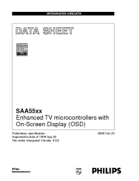 Datasheet SAA5560PS manufacturer Philips