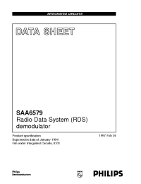 Datasheet SAA6579T manufacturer Philips