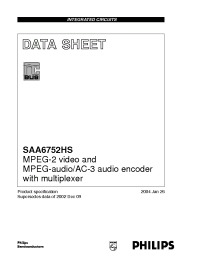 Datasheet SAA6752HS manufacturer Philips