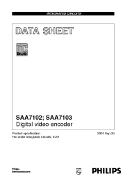 Datasheet SAA7102E manufacturer Philips