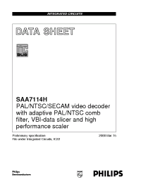 Datasheet SAA7114H/V1 manufacturer Philips