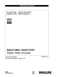 Datasheet SAA7126H manufacturer Philips