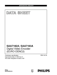 Datasheet SAA7182A manufacturer Philips