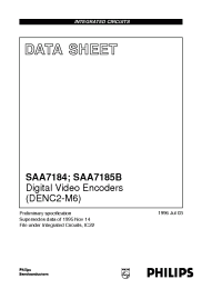 Datasheet SAA7185B manufacturer Philips