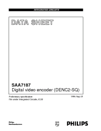 Datasheet SAA7187 manufacturer Philips