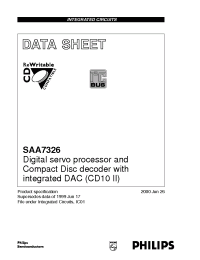 Datasheet SAA7326H/M1 manufacturer Philips