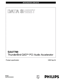 Datasheet SAA7780 manufacturer Philips
