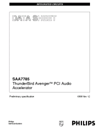 Datasheet SAA7785 manufacturer Philips