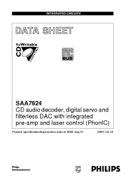 Datasheet SAA7824HL manufacturer Philips