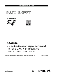 Datasheet SAA7826 manufacturer Philips
