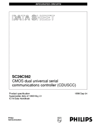 Datasheet SC26C562C1A manufacturer Philips