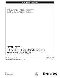 Datasheet SSTL16877 manufacturer Philips