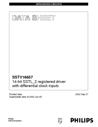 Datasheet SSTV16857DGV manufacturer Philips