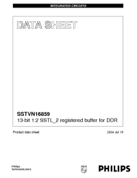 Datasheet SSTVN16859 manufacturer Philips