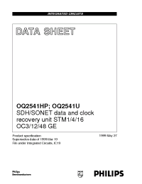 Datasheet STM1/4/16 manufacturer Philips