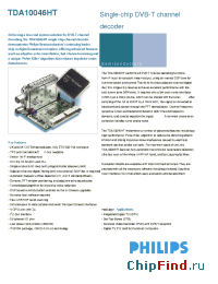 Datasheet TDA10046HT manufacturer Philips