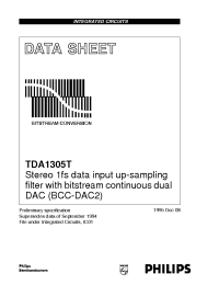 Datasheet TDA1305T manufacturer Philips