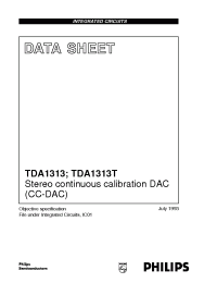Datasheet TDA1313 manufacturer Philips