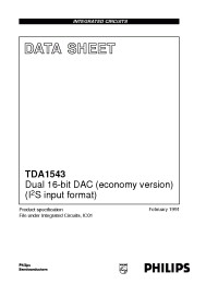 Datasheet TDA1543A manufacturer Philips
