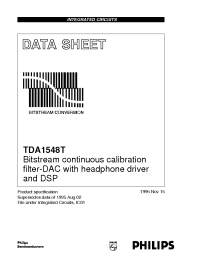 Datasheet TDA1548T manufacturer Philips