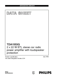 Datasheet TDA1553Q manufacturer Philips