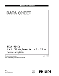 Datasheet TDA1554Q manufacturer Philips