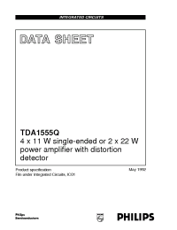 Datasheet TDA1555 manufacturer Philips