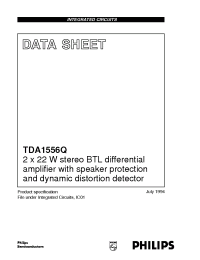 Datasheet TDA1556 manufacturer Philips