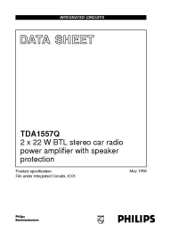 Datasheet TDA1557Q/N2 manufacturer Philips