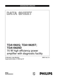 Datasheet TDA1562Q/N2 manufacturer Philips