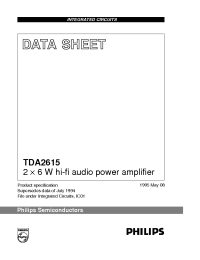 Datasheet TDA2615 manufacturer Philips