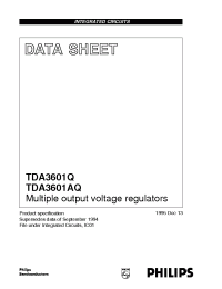 Datasheet TDA3601AQ/N2 manufacturer Philips