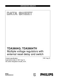 Datasheet TDA3604Q/N1 manufacturer Philips