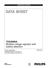 Datasheet TDA3606AT/N1 manufacturer Philips