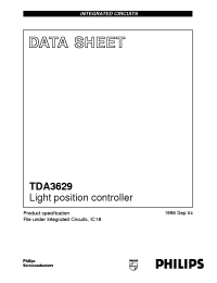 Datasheet TDA3629T manufacturer Philips