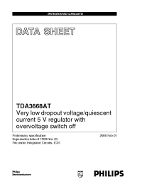 Datasheet TDA3668 manufacturer Philips