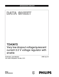 Datasheet TDA3672AT manufacturer Philips