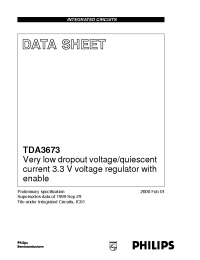 Datasheet TDA3673 manufacturer Philips