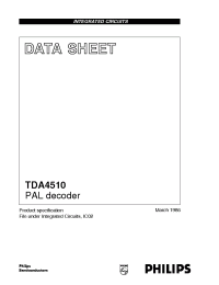 Datasheet TDA4510 manufacturer Philips