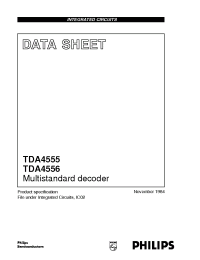 Datasheet TDA4556 manufacturer Philips
