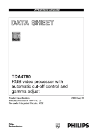 Datasheet TDA4780/V4 manufacturer Philips