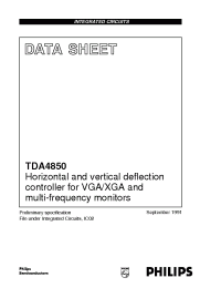 Datasheet TDA4850/V2 manufacturer Philips