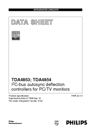 Datasheet TDA4853 manufacturer Philips